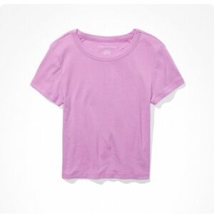 AE CROPPED HEY BABY TEE
